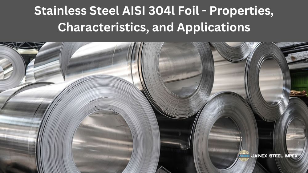 A bunch of Stainless Steel AISI 304l Foil